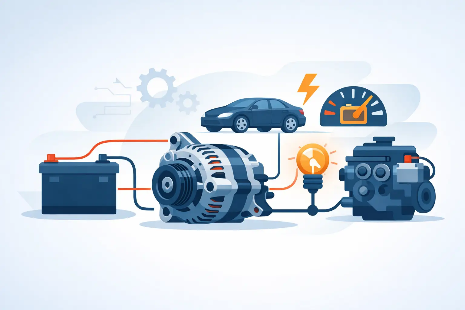 Charging System Wiring Diagram Alternator Circuit